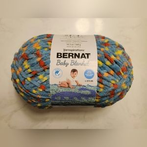 Bernat Baby Blanket Yarn Dino-Mite Sky Dot